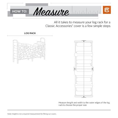 Image showing 7 th Classic Accessories 8 ft. Polyester Log Rack Cover