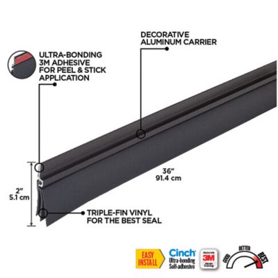 Image showing  36 in. Door Seal, Bottom, Brown