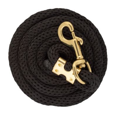 Image showing  20 ft. Braided Cotton Lunge Line with Leather Popper