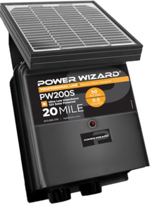 Power Wizard 0.25 Joule Solar-Powered Electric Fence Energizer