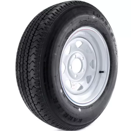 Kenda 205/75R-15 Karrier 5 on 4.5 Radial Trailer Tire and 5 Hole Custom Spoke Wheel Trailer Tires