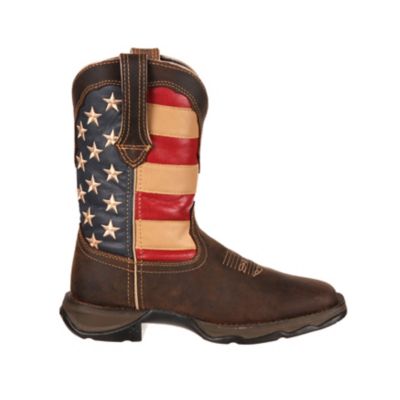 Image showing  Women's Lady Rebel Western Pull-On Flag Boots, 10 in.
