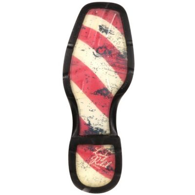 Image showing 7 th Durango Women's Lady Rebel Western Pull-On Flag Boots, 10 in.