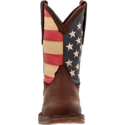 Image showing 3 th Durango Men's Rebel Pull-On Flag Boots, 11 in.