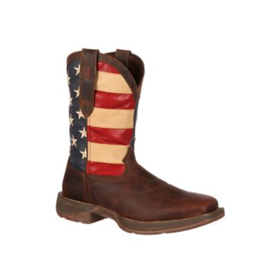 Durango Men's Rebel Pull-On Flag Boots, 11 in.
