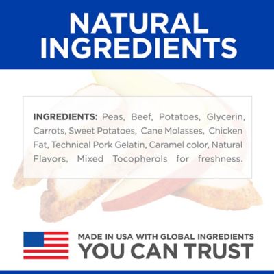 Image showing  Baked Naturals Beef/Sweet Potato Flavor Dog Chew Treats, 8 oz.