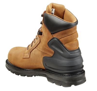 Image showing  Men's Steel Toe Waterproof Work Boots, Brown Oil Tanned Leather, 6 in.