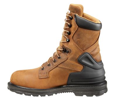 Image showing  Men's Waterproof Steel Toe Work Boots, Bison Brown Oil Tan, 8 in.
