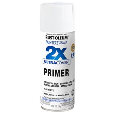 Rust-Oleum 12 oz. Painter's Touch 2X Ultra Cover Spray Primer, Flat, White