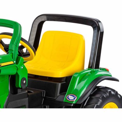 Image showing 7 th Peg Perego John Deere Tractor with Front Loader Ride-On Toy, Ages 3-7