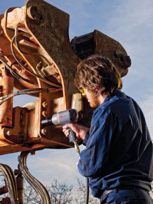 Image showing 6 th Ingersoll Rand 3/4 in. Drive 1,350 ft. lb. Composite Impact Wrench with Quiet Technology