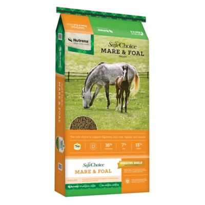 Nutrena SafeChoice Mare and Foal 16% Pelleted Horse Feed, 50 lb. Bag