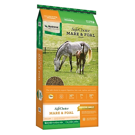Nutrena SafeChoice Mare and Foal 16% Horse Feed, 50 lb.