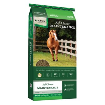 Nutrena SafeChoice Maintenance Pelleted Horse Feed, 50 lb. Bag