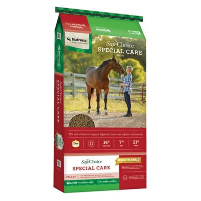 Nutrena SafeChoice Special Care Low Starch Pelleted Horse Feed, 50 lb. Bag