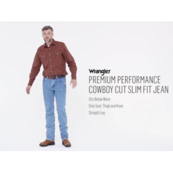 Wrangler premium performance cowboy cut 2024 slim fit