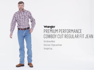 Image showing  Men's Premium Performance Cowboy Cut Regular Fit Jean