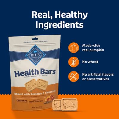 Image showing 5 th Blue Buffalo Health Bars Natural Pumpkin and Cinnamon Flavor Crunchy Dog Treat Biscuits, 16 oz.