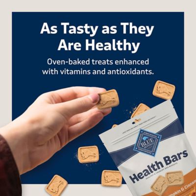 Image showing 6 th Blue Buffalo Health Bars Natural Pumpkin and Cinnamon Flavor Crunchy Dog Treat Biscuits, 16 oz.