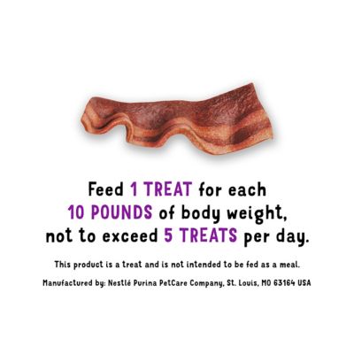 Image showing  Strips Original with Bacon Flavor Dog Treats, Made in USA Facilities, 6 oz. Pouch