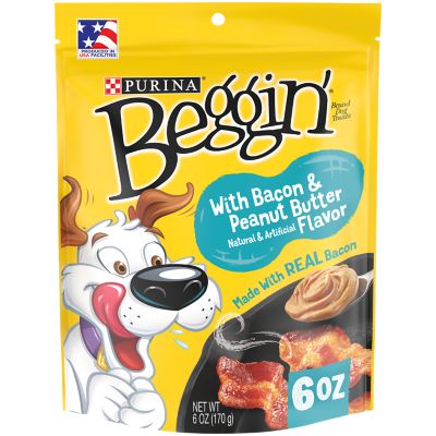 Purina Beggin' Strips Bacon and Peanut Butter Flavor Dog Treats 6 oz.