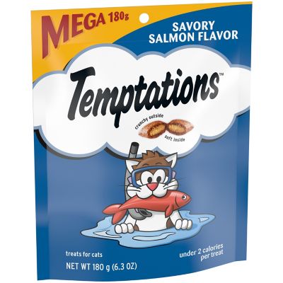 Image showing  Classic Crunchy and Soft Savory Salmon Flavor Cat Treats, 6.3 oz. Pouch