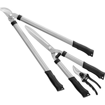 Image showing  Lopper, Hedge Shears, and Bypass Pruner Cutting Set, 3 pc.