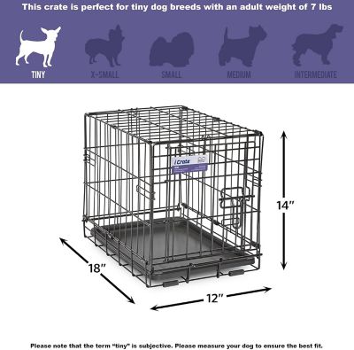 Image showing  iPet Crate 1-Door Steel Dog Crate