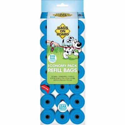 Bags on Board On Economy Unscented Dog Poop Bags, 315 ct.