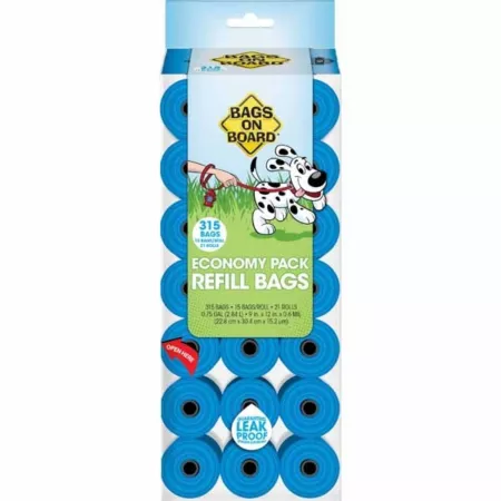 Bags On Board Economical Unscented Dog Poop Bags 315 ct Poop Bags