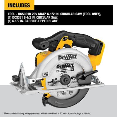 Image showing  20V MAX Cordless 6-1/2 in. Circular Saw
