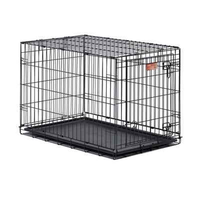 MidWest Homes for Pets iPet Crate 1-Door Steel Dog Crate Not fond of wire crates but this one worked