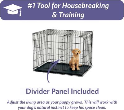 Image showing 5 th MidWest Homes for Pets iPet Crate 1-Door Steel Dog Crate