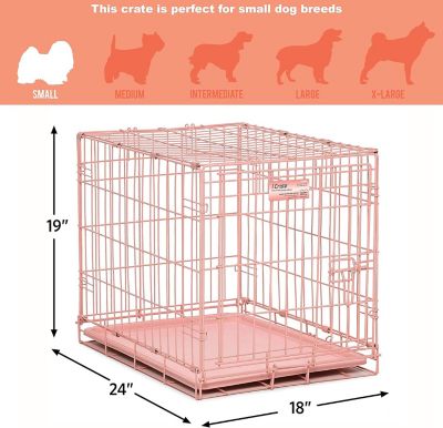 Image showing  Fashion iPet Crate 1-Door Steel Dog Crate, 24.5 in.