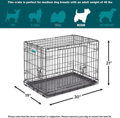 Image showing  iCrate 2-Door Steel Dog Crate