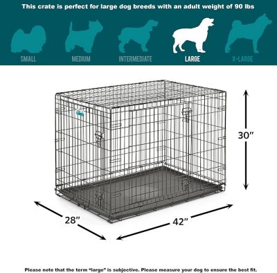 Image showing  iCrate 2-Door Steel Dog Crate