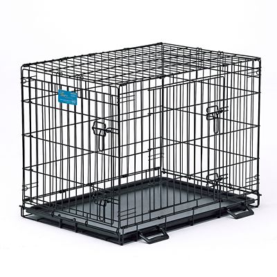 MidWest Homes for Pets LifeStages 2-Door Steel Dog Crate -  1624DD