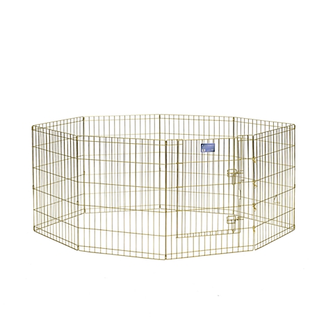 MidWest Homes for Pets 30 in. Gold Exercise Pet Pen