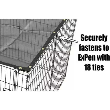 MidWest Homes for Pets Exercise Enclosure Sunscreen 4 ft x 4 ft. Dog Kennel Covers & Pans