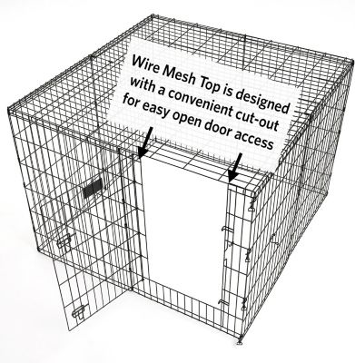 Image showing  Exercise Pen Wire Mesh Top