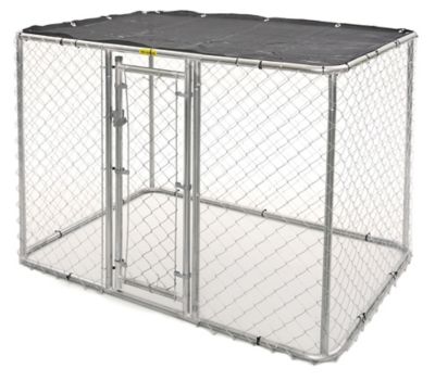 K9 Kennel 4 ft. x 4 ft. x 6 ft. Chain Link Dog Kennel