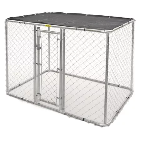 K9 Kennel 4' x 4' x 6' Chain Link Dog Kennel Dog Kennels