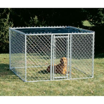 K9 Kennel 4 ft. x 6 ft. x 6 ft. Chain Link Dog Kennel