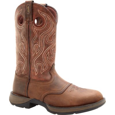 Durango Men's Rebel Pull-On Western Boots, Dusk Velocity/Bark Brown, 11 in.