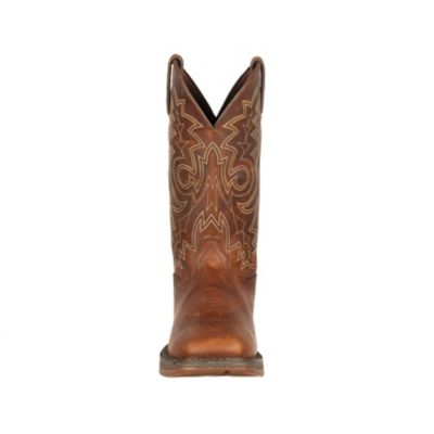 Image showing  Men's Rebel Pull-On Square Toe Western Boots, 11 in., Brown