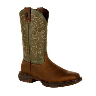 Durango Men's Rebel Pull-On Western Boots, Coffee and Cactus, 11 in.