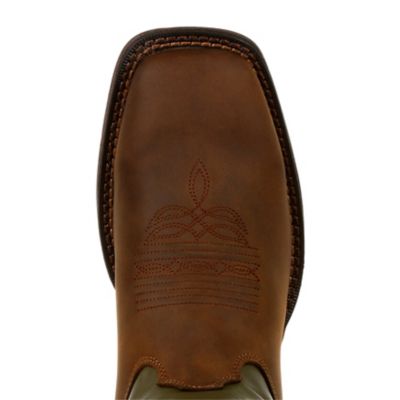 Image showing  Men's Rebel Pull-On Western Boots, Coffee and Cactus, 11 in.
