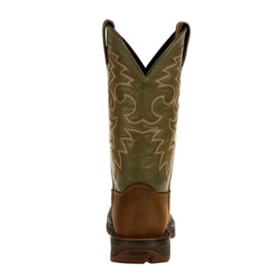 Image showing  Men's Rebel Pull-On Western Boots, Coffee and Cactus, 11 in.