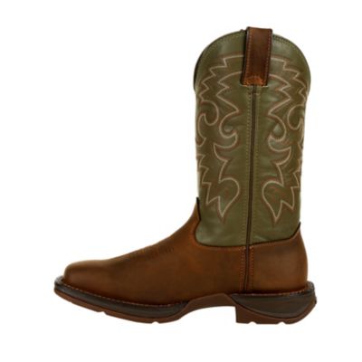 Image showing  Men's Rebel Pull-On Western Boots, Coffee and Cactus, 11 in.