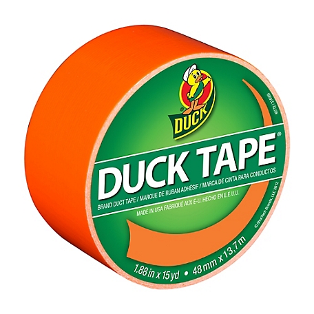 Duck 1.88 in. x 15 yd. Duct Tape, Neon Orange